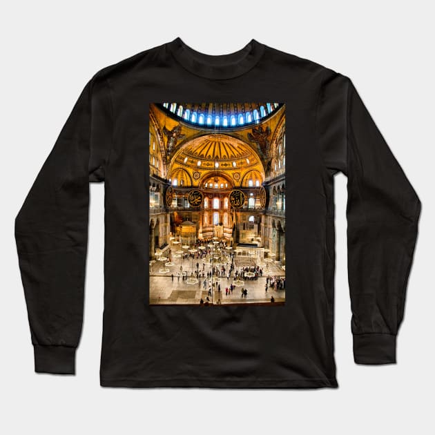 Turkey. Istanbul. Hagia Sophia. Interior. Long Sleeve T-Shirt by vadim19